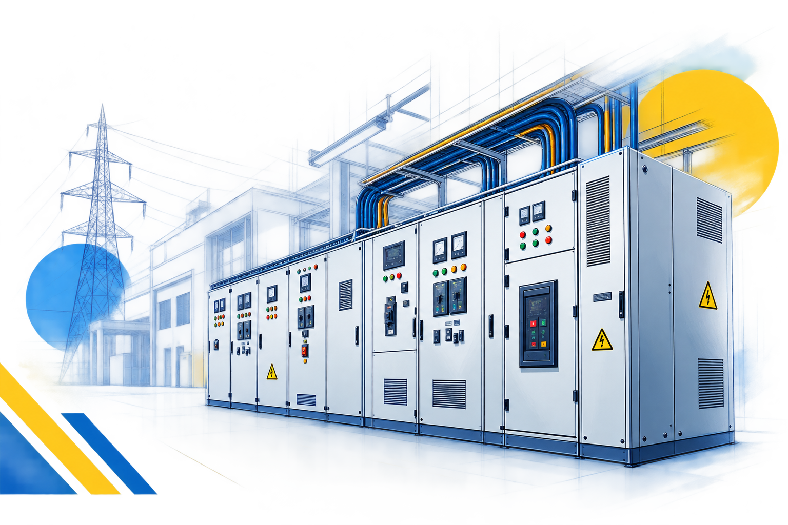 Electrical Switchgear Sketch