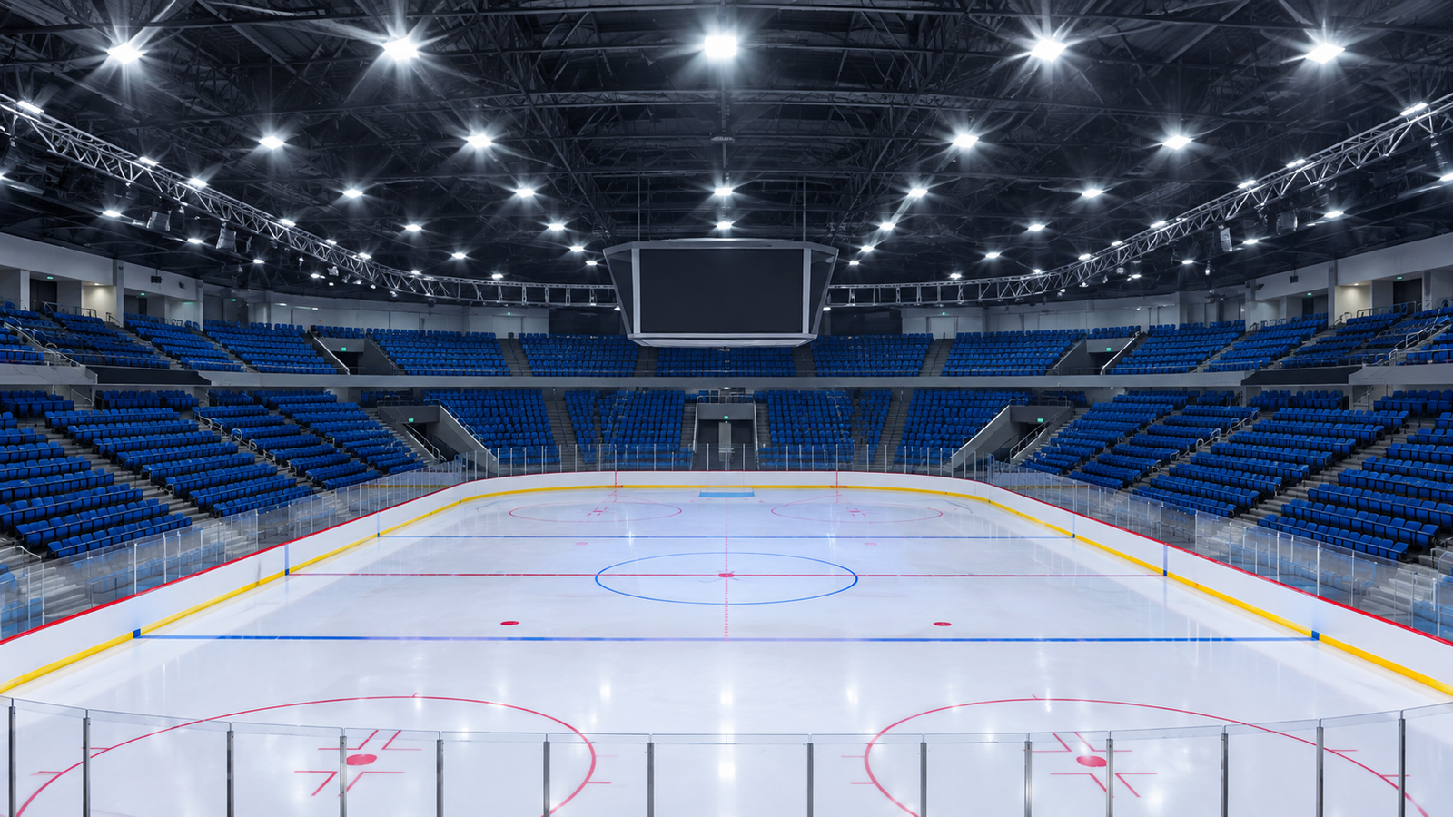 Ice Hockey Arena Inside View