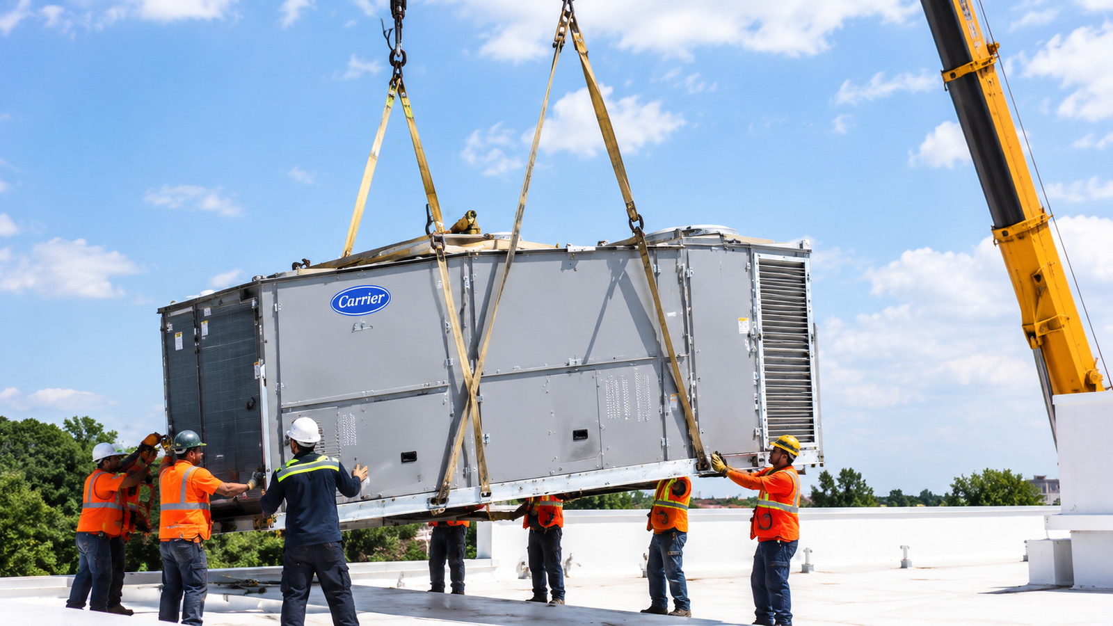 HVAC Crane Lifting